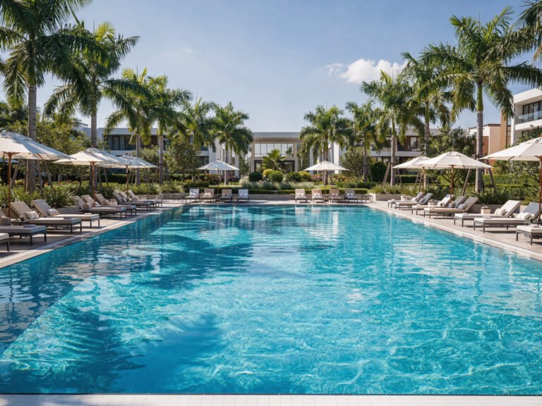 Resort swimming pool (illustrative)